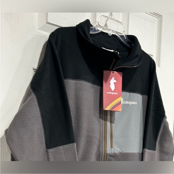 Cotopaxi Men’s Small Abrazo Half-Zip Fleece Jacket Black Cinder Grey NWT - Picture 2 of 8